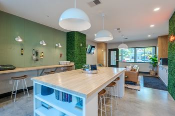 Kitchen area in clubhouse